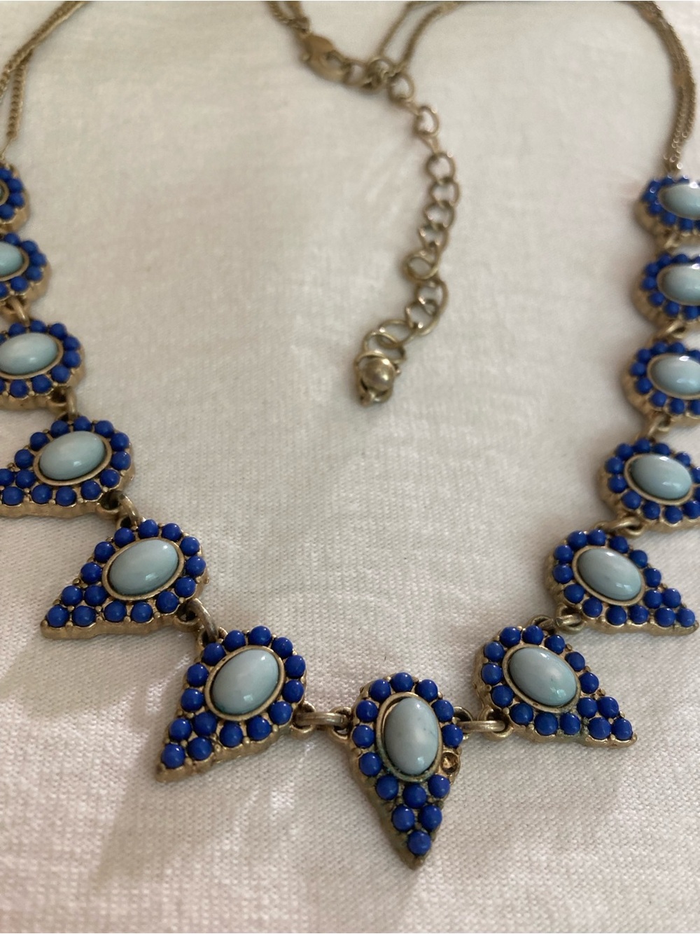 Shades of Blue Ethnic Boho Necklace